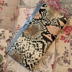 Faux Snakeskin Wallet
